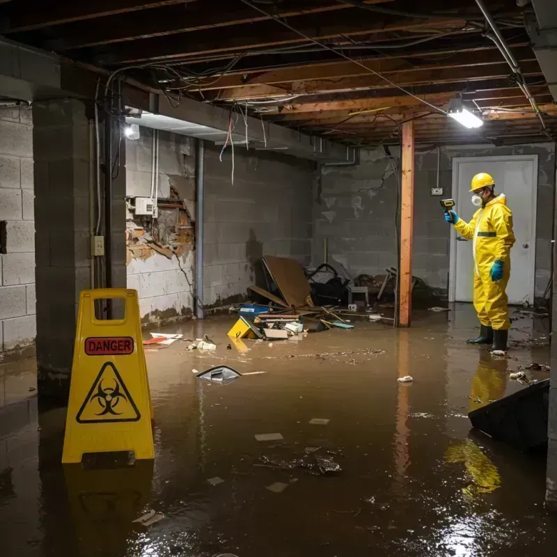 Flooded Basement Electrical Hazard in Summit, AZ Property